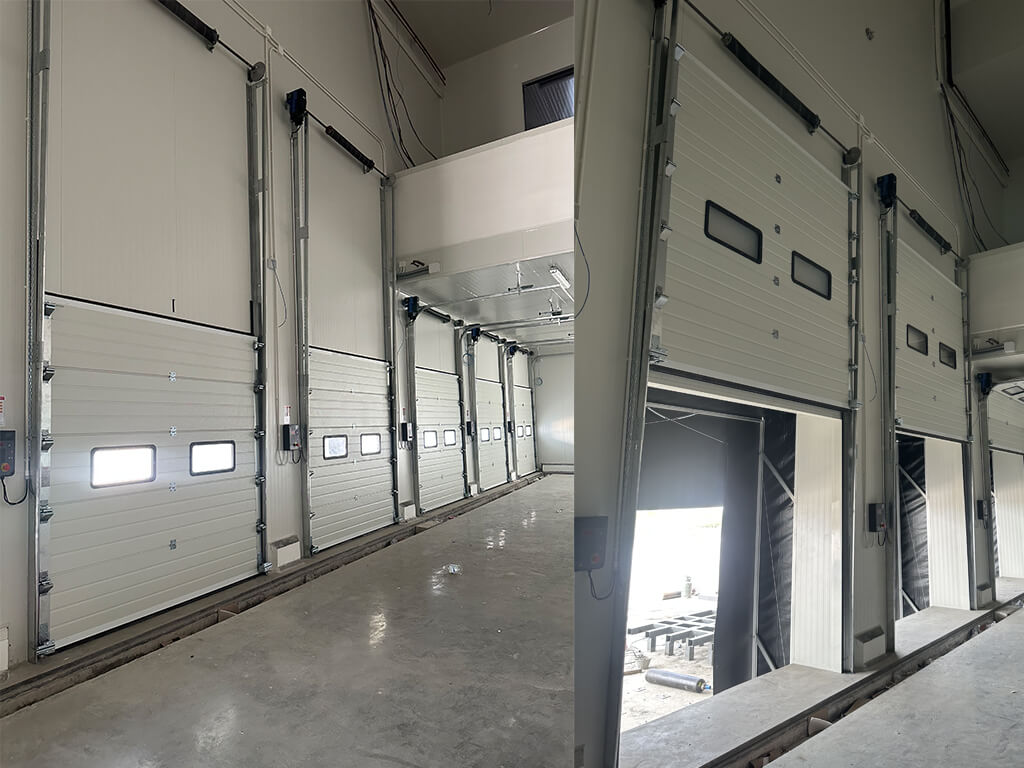 Sectional door งาน บ.Bev Chain Logistic ในเครือกลุ่มเบียร์สิงห์